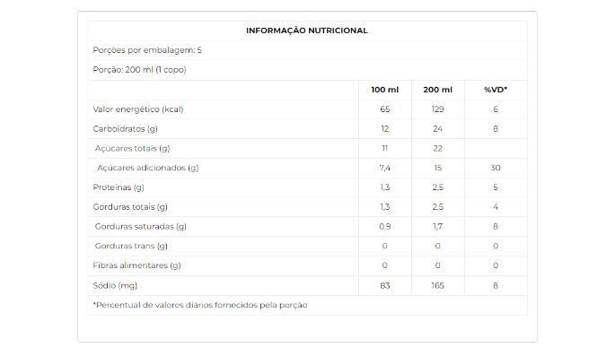 Bebida Láctea UHT sabor Chocolate 1L nutri