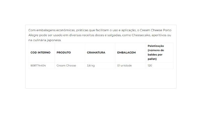 Cream Cheese Balde 3,6Kg nutri