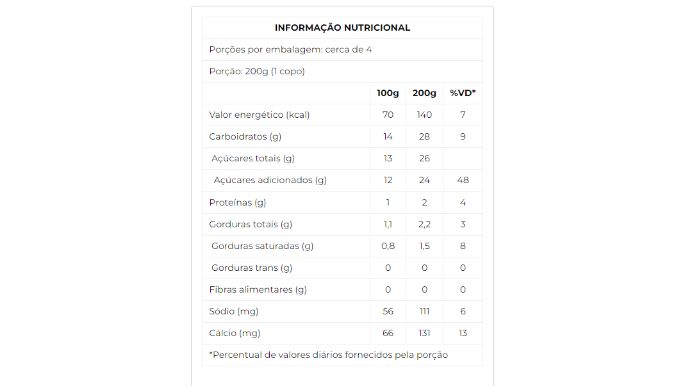 Bebida láctea fermentada com preparado de morango 850g nutri