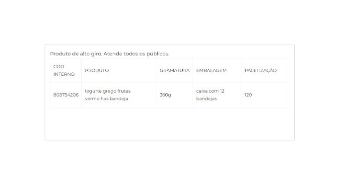 Iogurte integral com preparado de frutas vermelhas 360g cliente