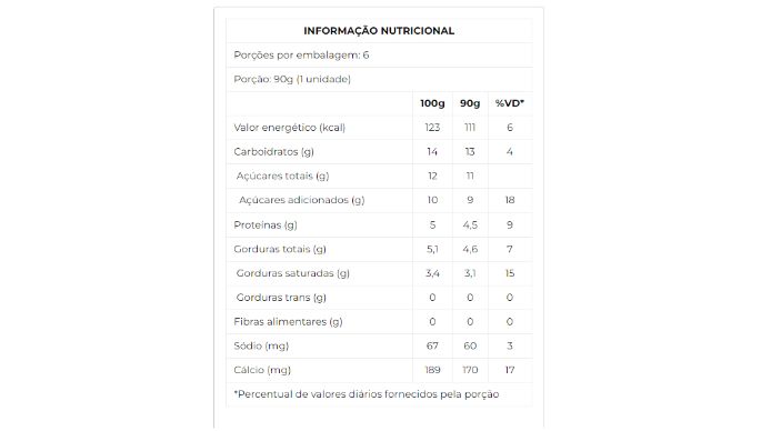 Iogurte integral com preparado de maçã sabor baunilha 540g nutri