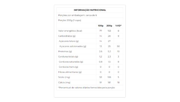 Iogurte parcialmente desnatado com preparado de morango 1250g nutri