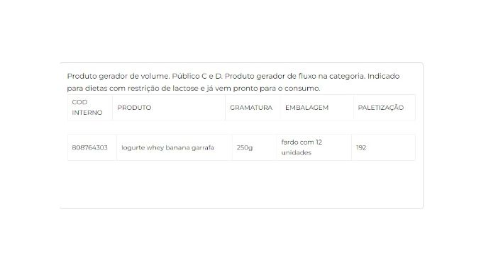 Iogurte whey banana zero lactose 250g cliente