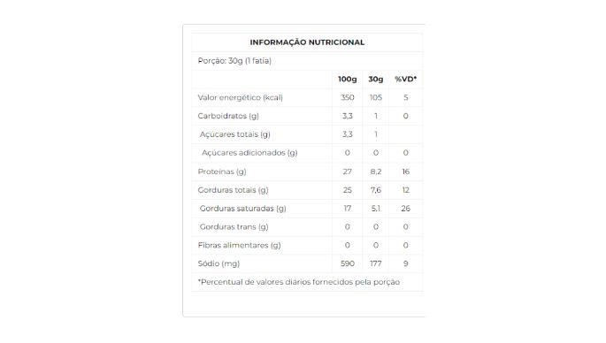 Queijo Mussarela 4kg nutri