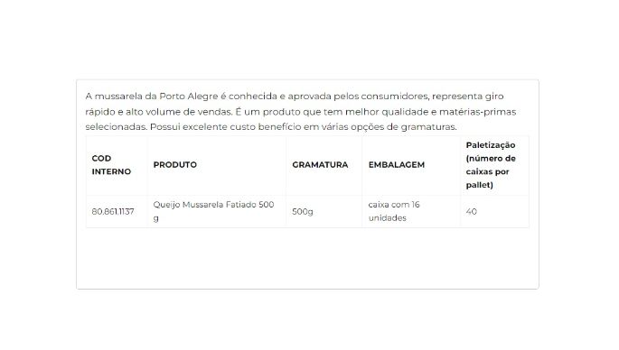 Queijo Mussarela Fatiado 500g cliente