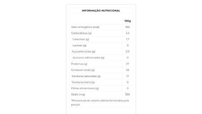 Queijo Mussarela Zero Lactose 6kg