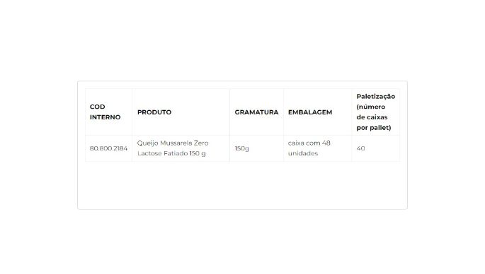 Queijo Mussarela Zero Lactose Fatiado 150g cliente