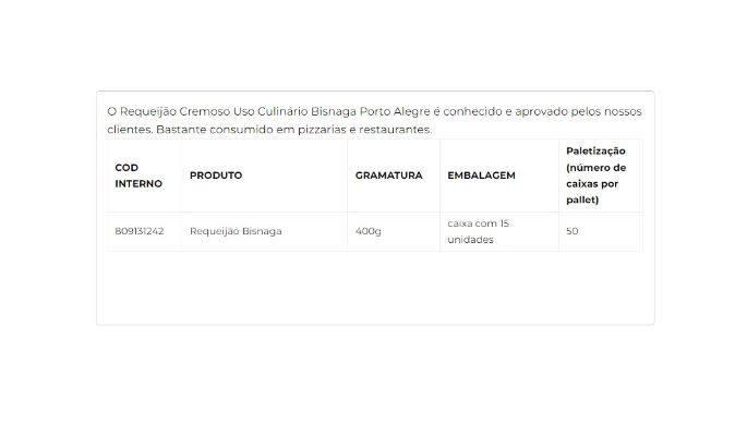 Requeijão Cremoso Uso Culinário Bisnaga 400g cliente