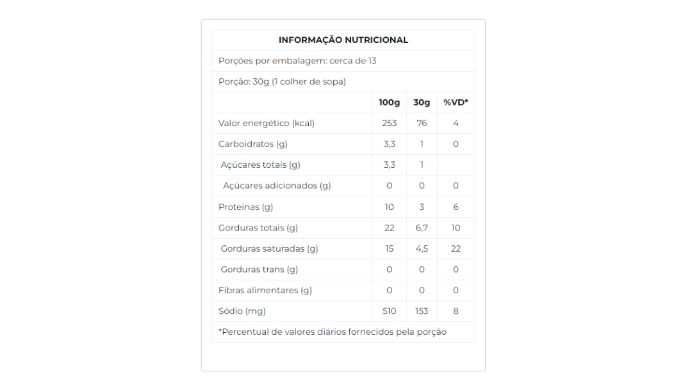 Requeijão Cremoso Uso Culinário Bisnaga 400g nutri
