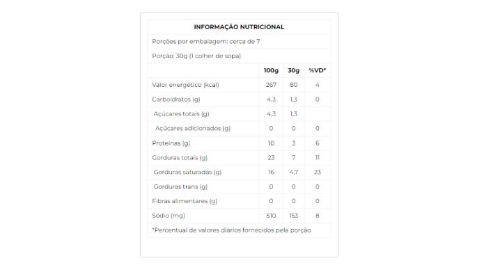 Requeijão cremoso 200g nutri
