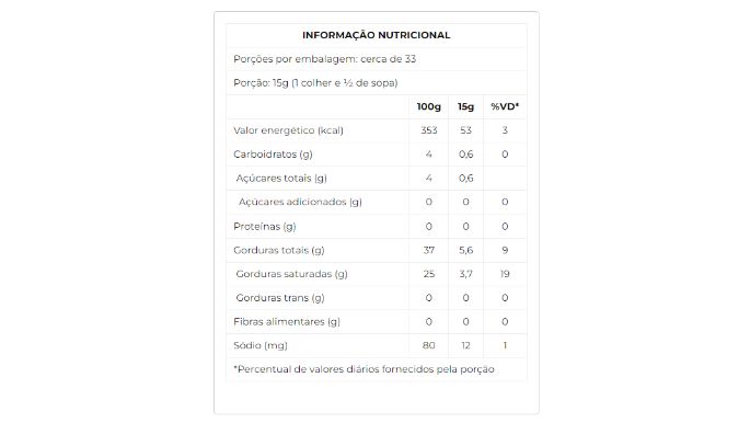 Creme de Leite Pasteurizado 500g nutri