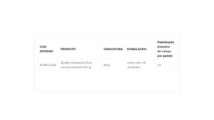 Queijo Mussarela Zero Lactose Fatiado 150g cliente