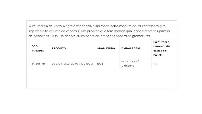 Queijo Mussarela Fatiado 150g cliente