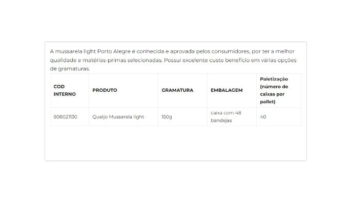 Queijo Mussarela Light Fatiado 150g cliente