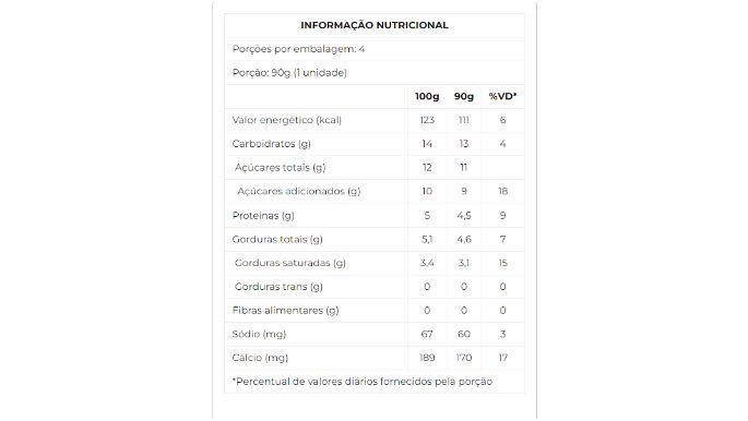 Iogurte integral com preparado de frutas vermelhas 360g nutri
